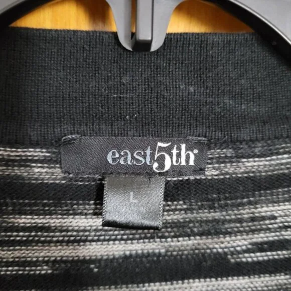 East 5th Cardigan Open B/W casual retro Cotton Large Women's officecore casual - Picture 7 of 9